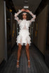FRENCH LACE, FLOUNCE AND SEE THROUGH DRESS - Barrus London